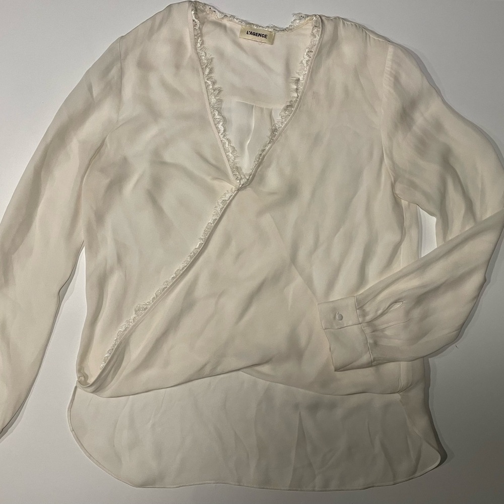 L’AGENCE Silk Blouse